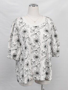 Jane Delancey 2X Floral Top